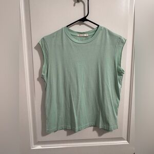 Marine Layer muscle tee mint green